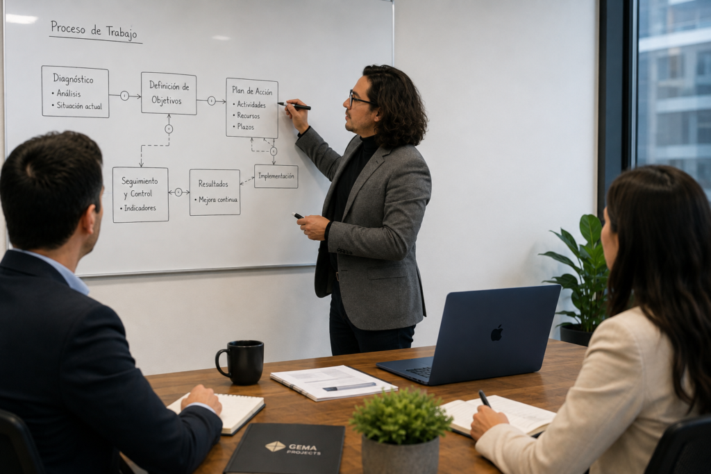 consultoría profesional para resolver problemas y desarrollar soluciones